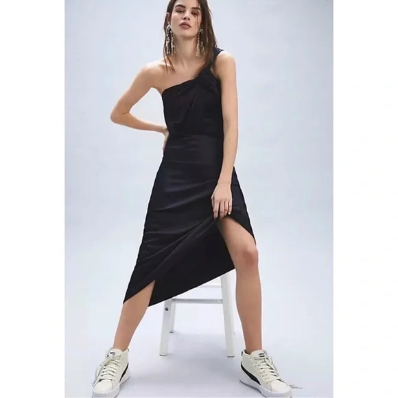 Free People Victoria Dress Size 6 One Shoulder - Picture 3 of 9